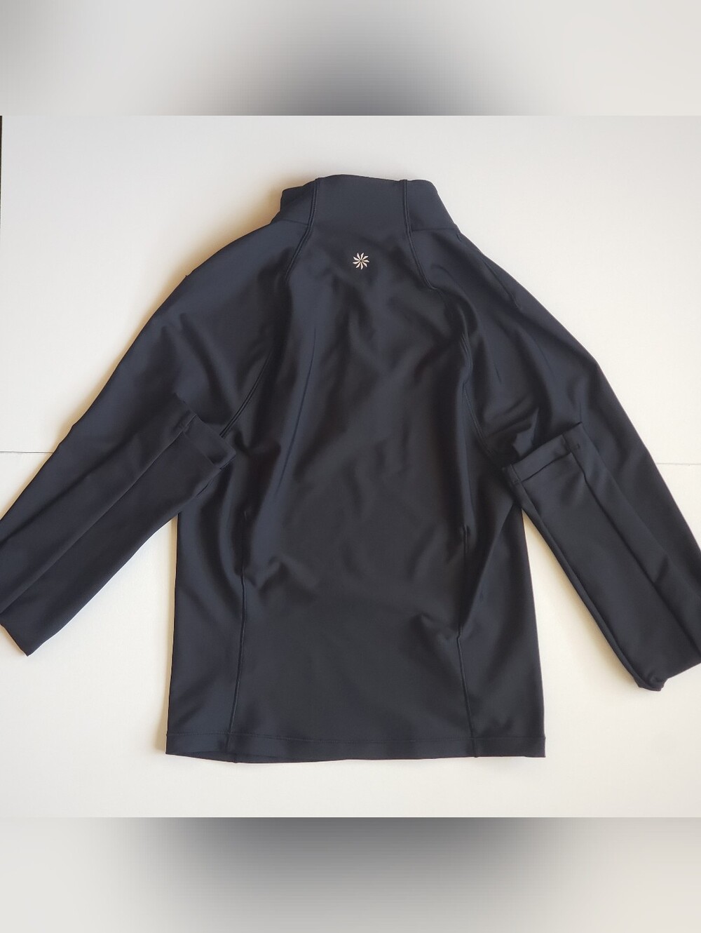 Athleta Zip-up Womens Size XS Black Soft 1/4 Zip Activewear